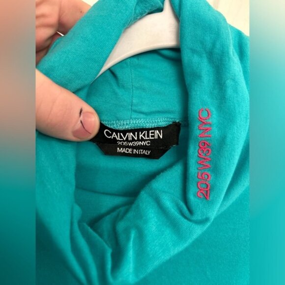 Teal/Turquoise Calvin Klein 205W39NYC Raf Simons Era Embroidered Turtle … - Picture 3 of 4